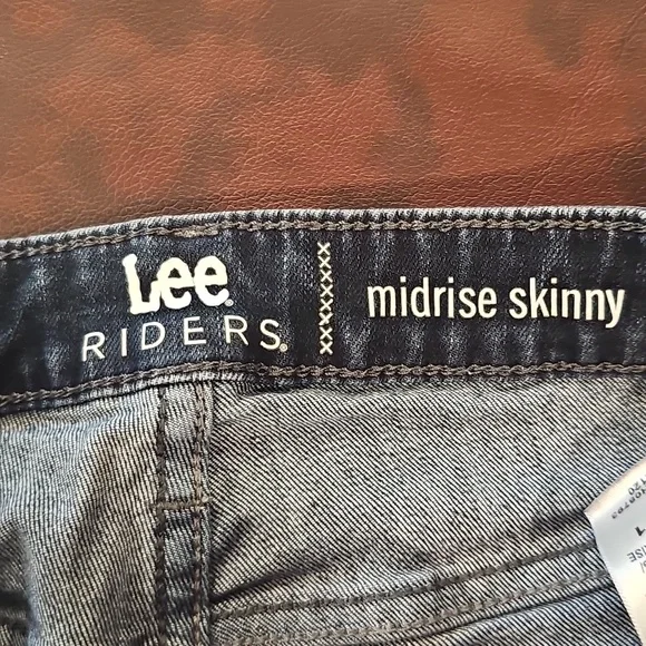 N Blue Lee Riders Jeans Sz 8medium - Picture 3 of 4